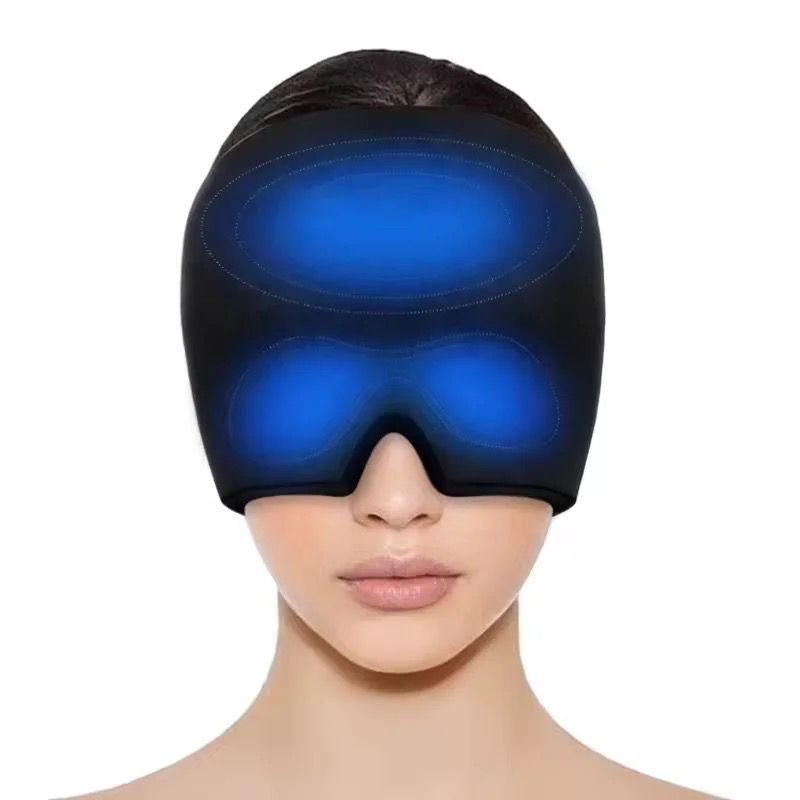 Gorro de gel para frío o calor, alivio de migrañas y dolores de cabeza