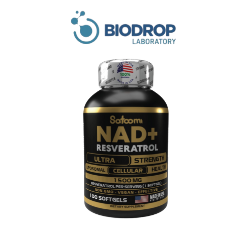 NAD+ Resveratrol Ultra Strength Liposomal, 100 softgels, hecho en USA