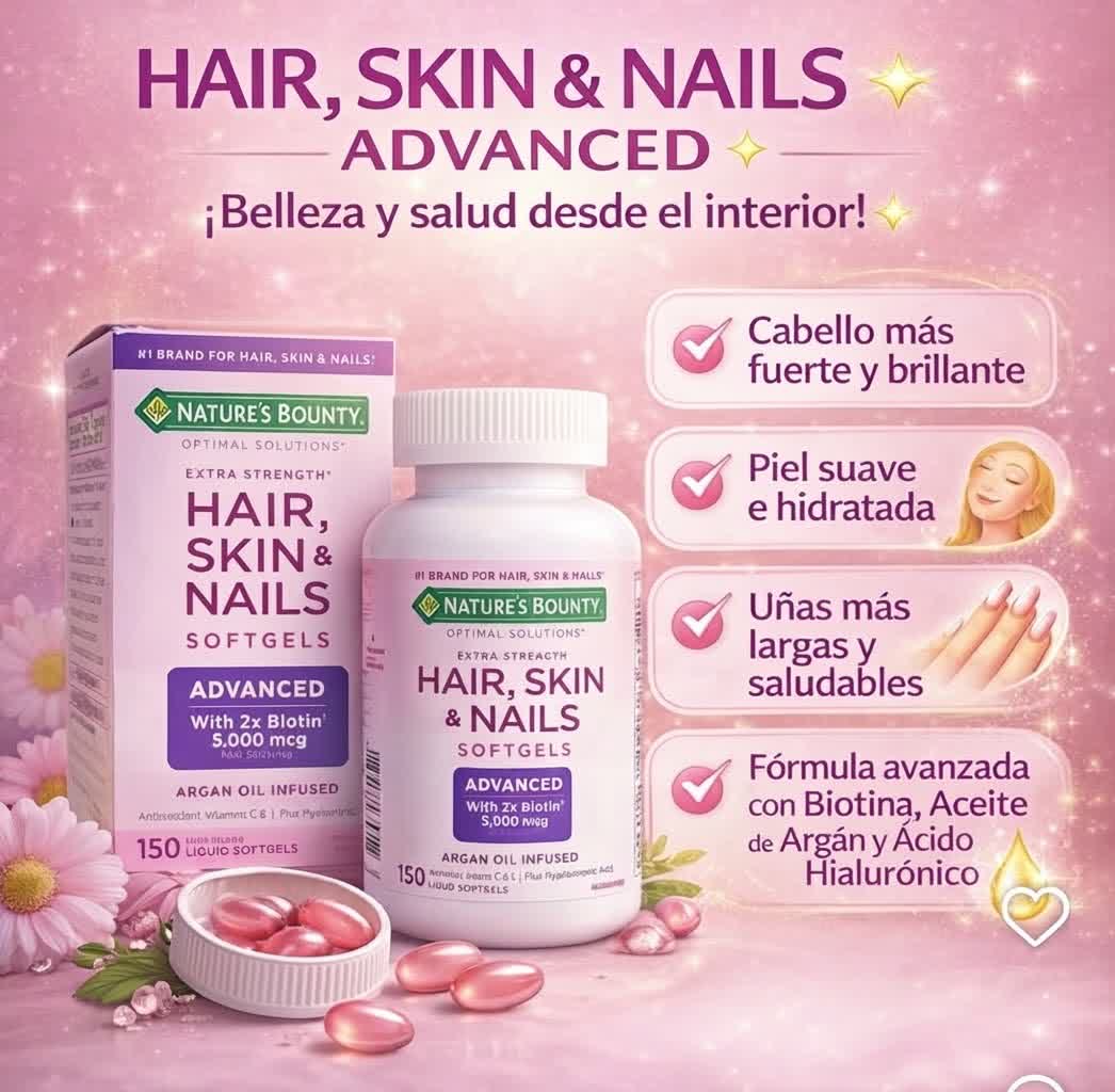 Nature's Bounty Optimal Solutions Hair, Skin & Nails Extra Strength, 150 softgels